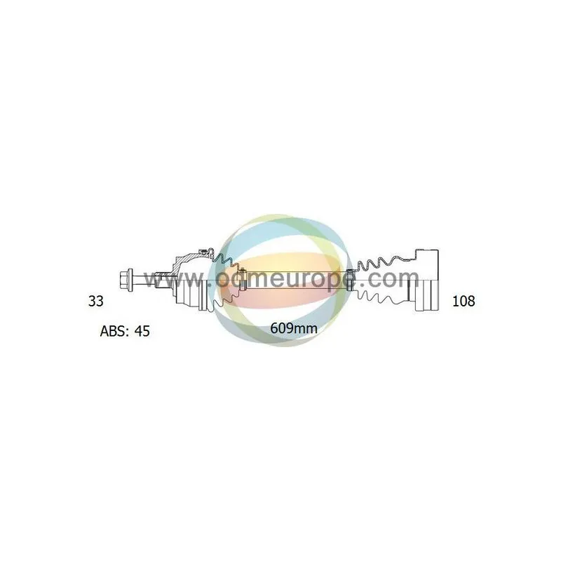 Arbre de transmission ODM-MULTIPARTS 18-211401