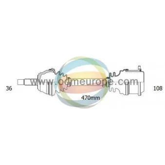 Arbre de transmission ODM-MULTIPARTS 18-211530