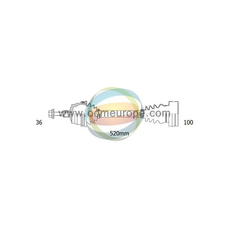 Arbre de transmission ODM-MULTIPARTS 18-211540