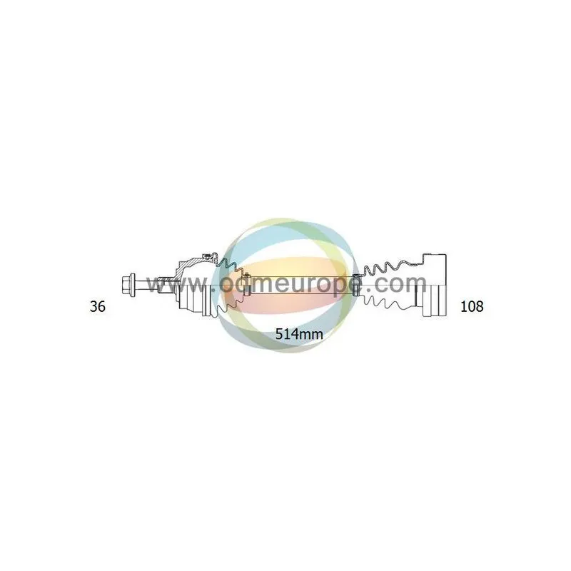 Arbre de transmission ODM-MULTIPARTS 18-211790