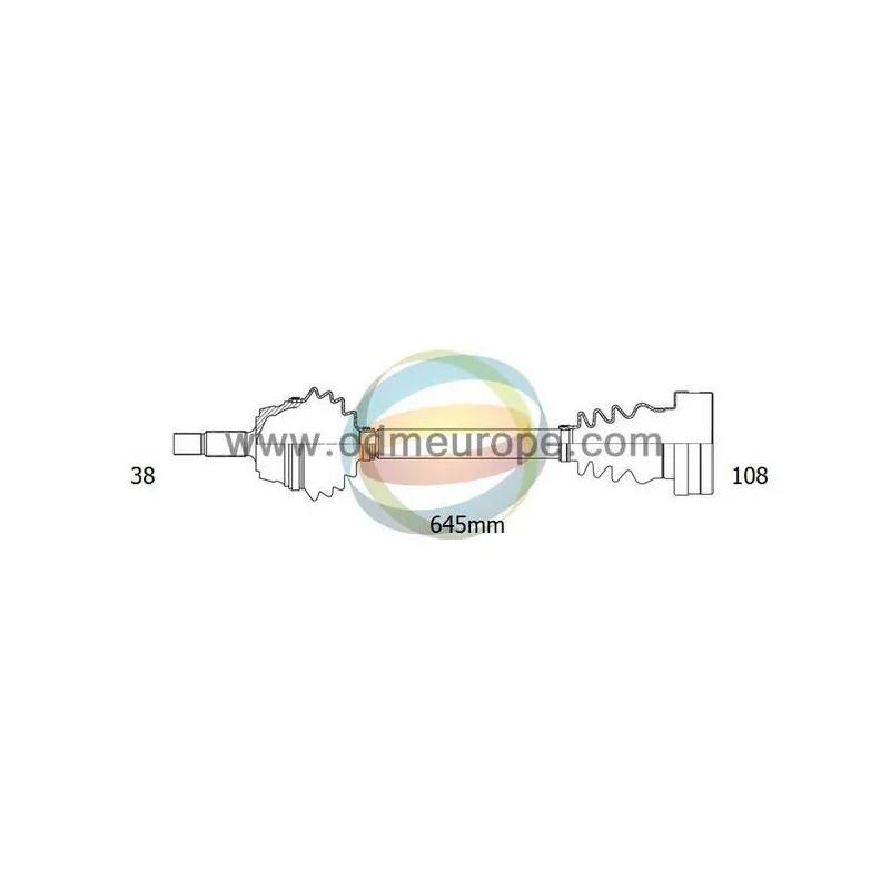 Arbre de transmission ODM-MULTIPARTS 18-211810