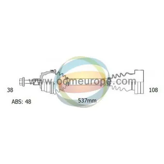 Arbre de transmission ODM-MULTIPARTS 18-212081