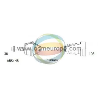 Arbre de transmission ODM-MULTIPARTS 18-212091