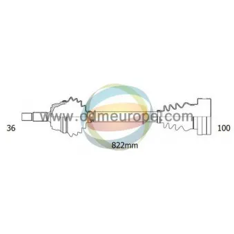 Arbre de transmission ODM-MULTIPARTS 18-212180