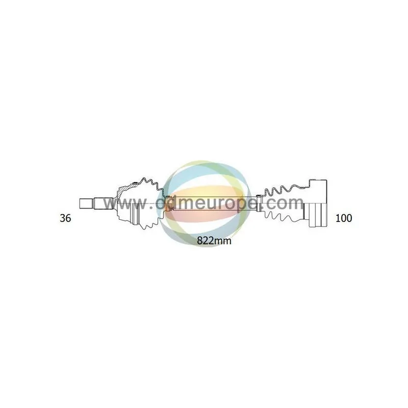 Arbre de transmission ODM-MULTIPARTS 18-212180