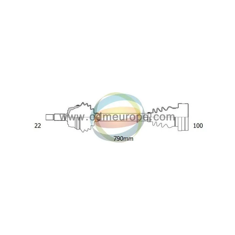 Arbre de transmission ODM-MULTIPARTS 18-212220