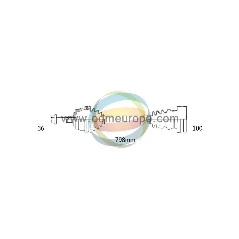 Arbre de transmission ODM-MULTIPARTS 18-212780