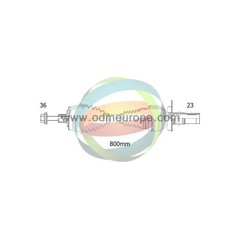 Arbre de transmission ODM-MULTIPARTS 18-212840