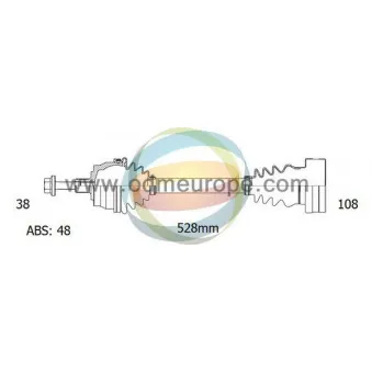 Arbre de transmission ODM-MULTIPARTS 18-213011