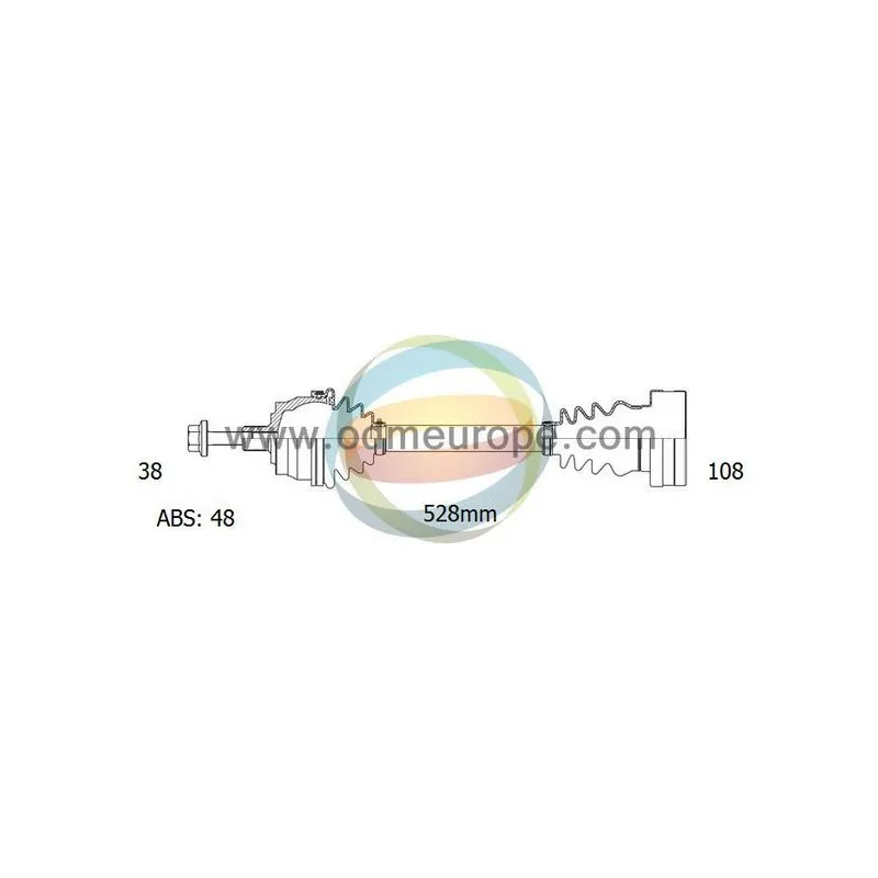 Arbre de transmission ODM-MULTIPARTS 18-213011