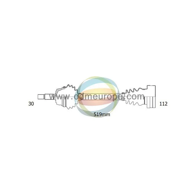 Arbre de transmission ODM-MULTIPARTS 18-213150