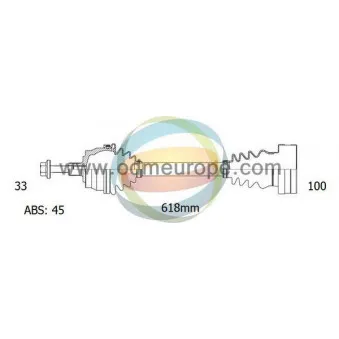 Arbre de transmission ODM-MULTIPARTS 18-213231