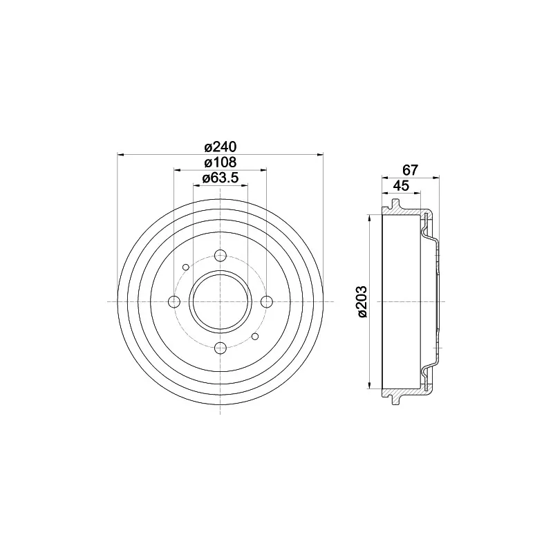 Tambour de frein TEXTAR 94019100