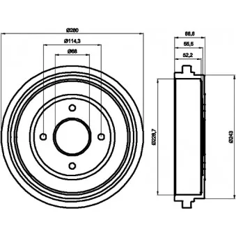 Tambour de frein TEXTAR