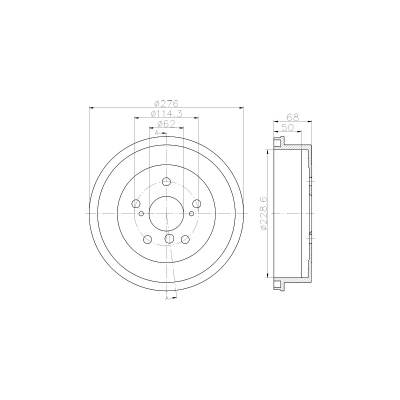 Tambour de frein TEXTAR 94029400