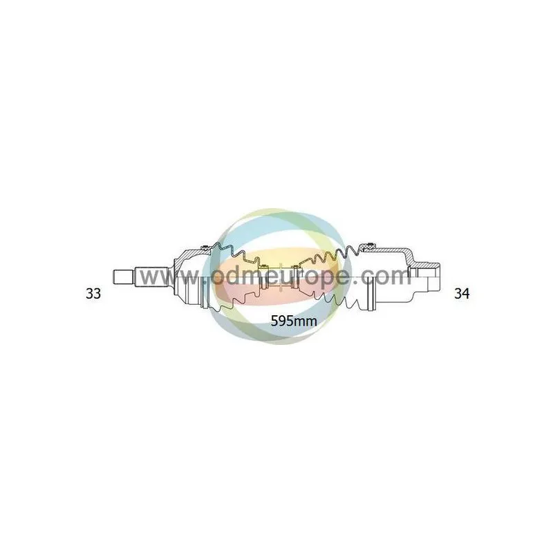 Arbre de transmission ODM-MULTIPARTS 18-232240