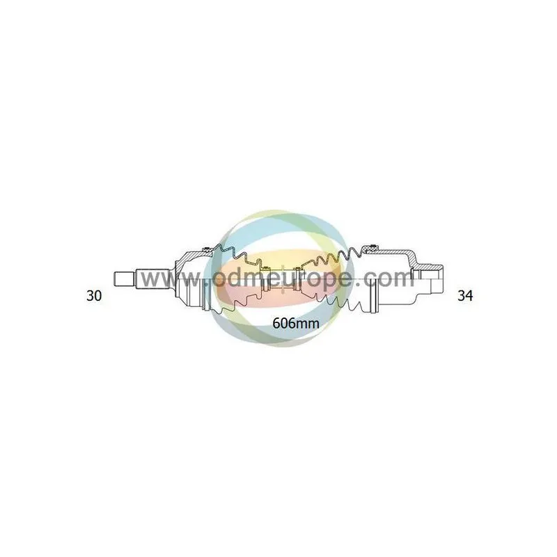 Arbre de transmission ODM-MULTIPARTS 18-232250