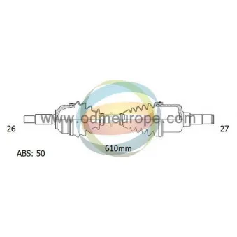 Arbre de transmission ODM-MULTIPARTS 18-271011