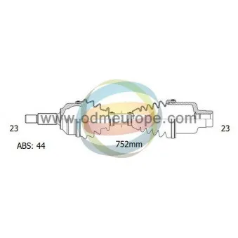 Arbre de transmission ODM-MULTIPARTS 18-292131