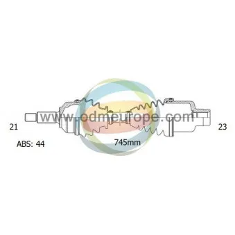Arbre de transmission ODM-MULTIPARTS 18-292181