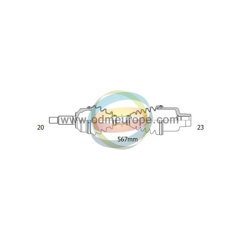 Arbre de transmission ODM-MULTIPARTS 18-292660