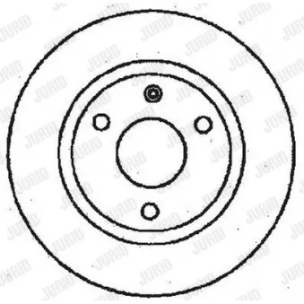 Jeu de 2 disques de frein avant JURID 561359JC