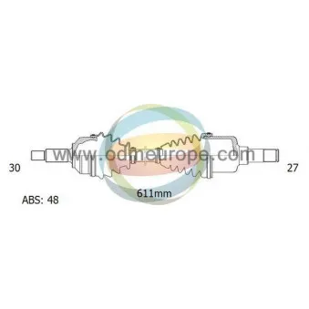 Arbre de transmission ODM-MULTIPARTS 18-341190