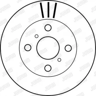 Jeu de 2 disques de frein avant JURID 562169JC