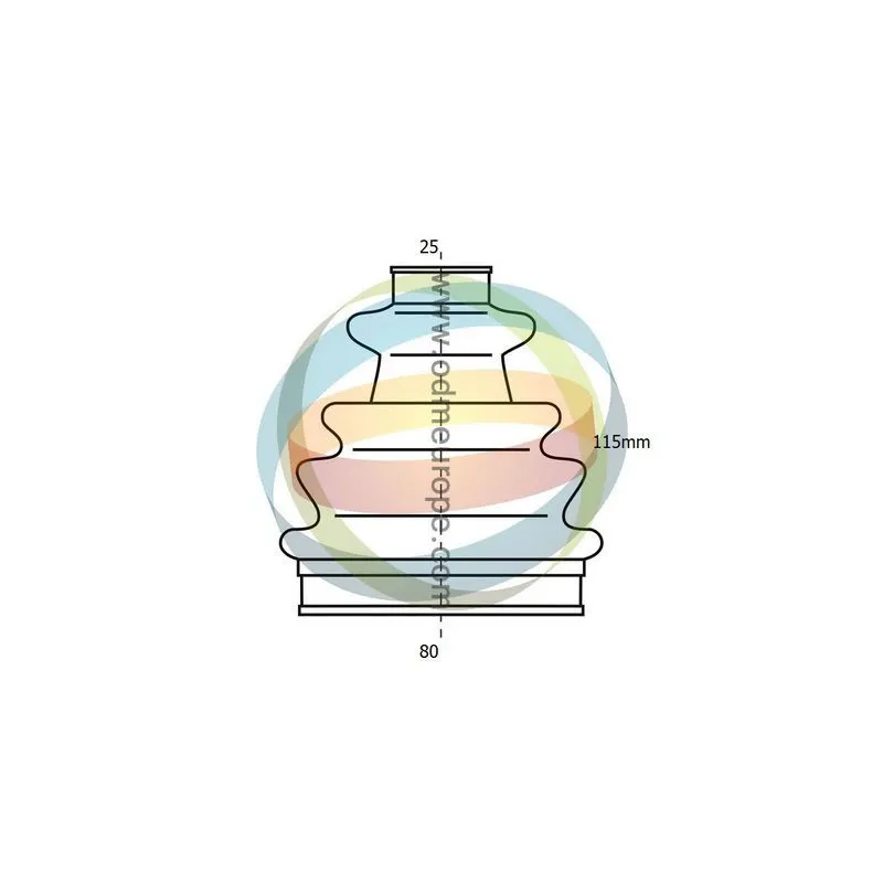 Soufflets de cardan avant ODM-MULTIPARTS 21-990034