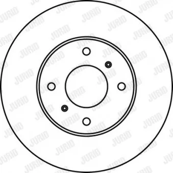 Jeu de 2 disques de frein avant JURID 562232JC