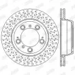 Jeu de 2 disques de frein arrière JURID 562585JC - Visuel 2