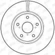 Jeu de 2 disques de frein avant JURID 562649JC - Visuel 2