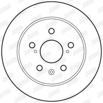 Jeu de 2 disques de frein arrière JURID 562801JC