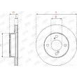 Jeu de 2 disques de frein avant JURID 563253JC - Visuel 2