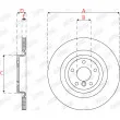 Jeu de 2 disques de frein arrière JURID 563323JC - Visuel 2