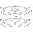 Jeu de 4 plaquettes de frein avant JURID 571519J - Visuel 2