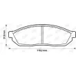 Jeu de 4 plaquettes de frein avant JURID 572250J - Visuel 2