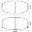 Jeu de 4 plaquettes de frein avant JURID 572577J - Visuel 2