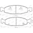 Jeu de 4 plaquettes de frein avant JURID 573077J - Visuel 2