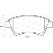 Jeu de 4 plaquettes de frein avant JURID 573124JC - Visuel 2