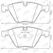 Jeu de 4 plaquettes de frein avant JURID 573181JC - Visuel 2