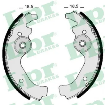Jeu de mâchoires de frein LPR 00670