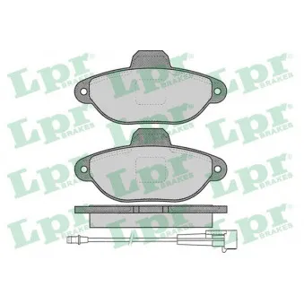 Jeu de 4 plaquettes de frein avant LPR 05P1262