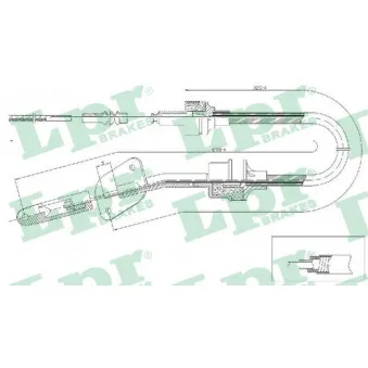Tirette à câble, commande d'embrayage LPR C0063C