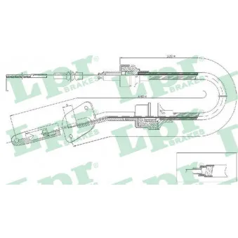 Tirette à câble, commande d'embrayage LPR C0064C