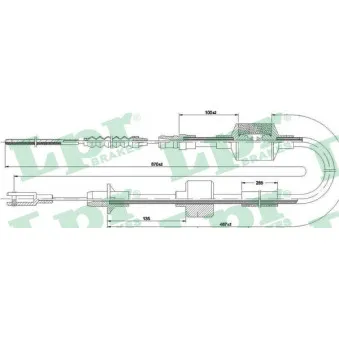 Tirette à câble, commande d'embrayage LPR C0520C