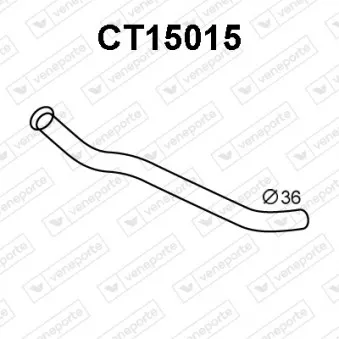 Tuyau d'échappement avant droit VENEPORTE CT15015