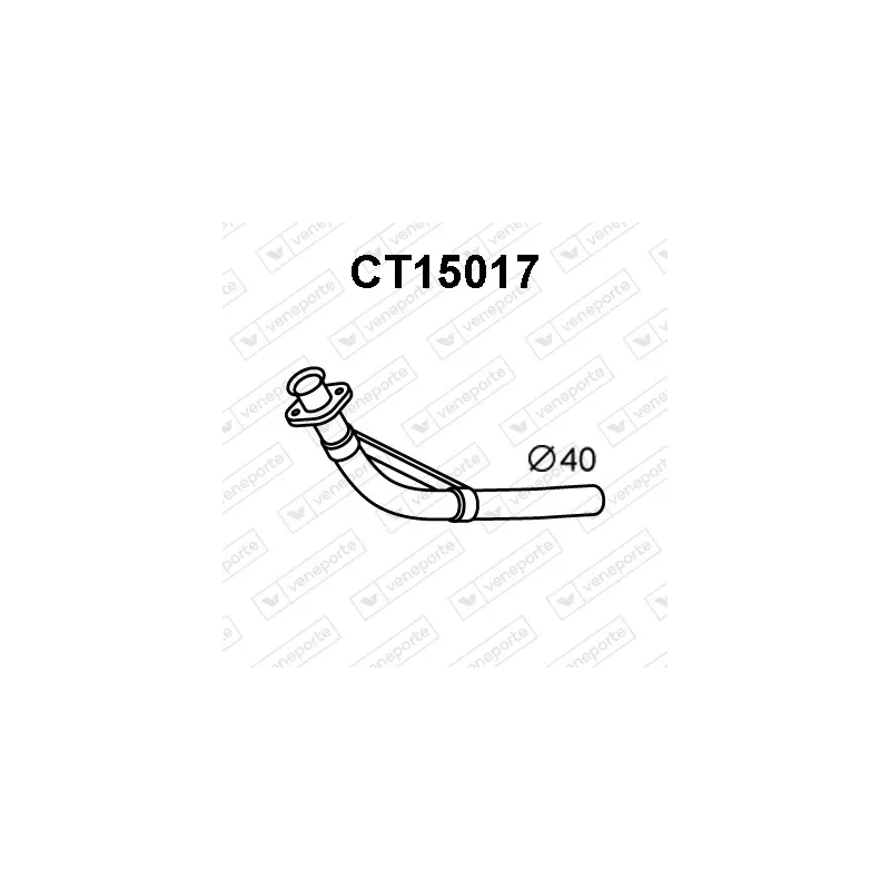 Tuyau d'échappement VENEPORTE CT15017