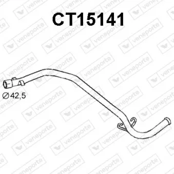 Tuyau d'échappement VENEPORTE CT15141