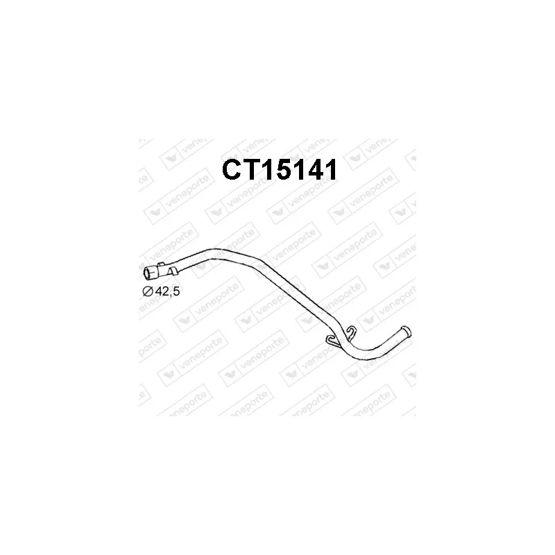 Tuyau d'échappement VENEPORTE CT15141